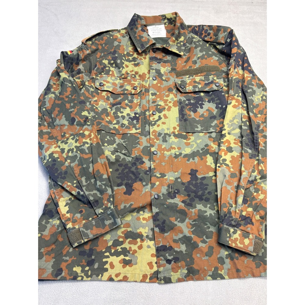 Vintage 1999 Kayser GmbH Flecktarn Camouflage German Military Field Shirt Gr 15
